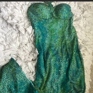 Gorgeous beaded gown.